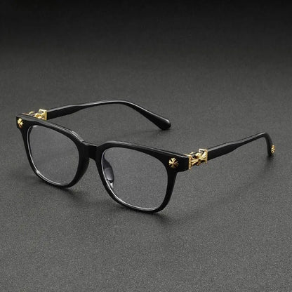 Stylish Retro Blue Light Blocking Glasses for Trendsetters - Unisex European & American Design