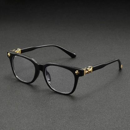 Stylish Retro Blue Light Blocking Glasses for Trendsetters - Unisex European & American Design