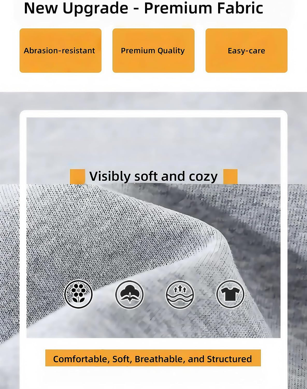 Men’S Baggy Sweatpants with Elastic Drawstring Waist, Breathable Wide-Leg Casual Loose Cotton Joggers Deep Pockets