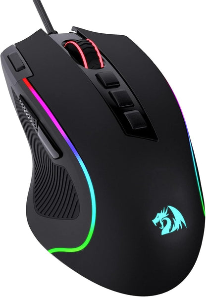 M612 Wired RGB Optical Gaming Mouse 8000 DPI Remapping Keys