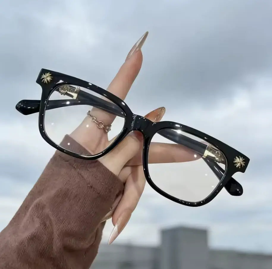 Stylish Retro Blue Light Blocking Glasses for Trendsetters - Unisex European & American Design