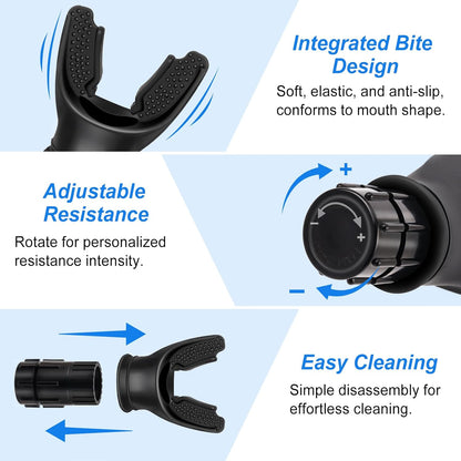 Ultimate Portable Breathing Trainer - Customizable Resistance for Enhanced Lung Strength
