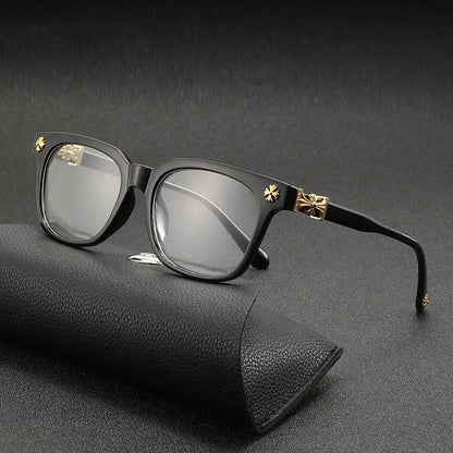 Stylish Retro Blue Light Blocking Glasses for Trendsetters - Unisex European & American Design