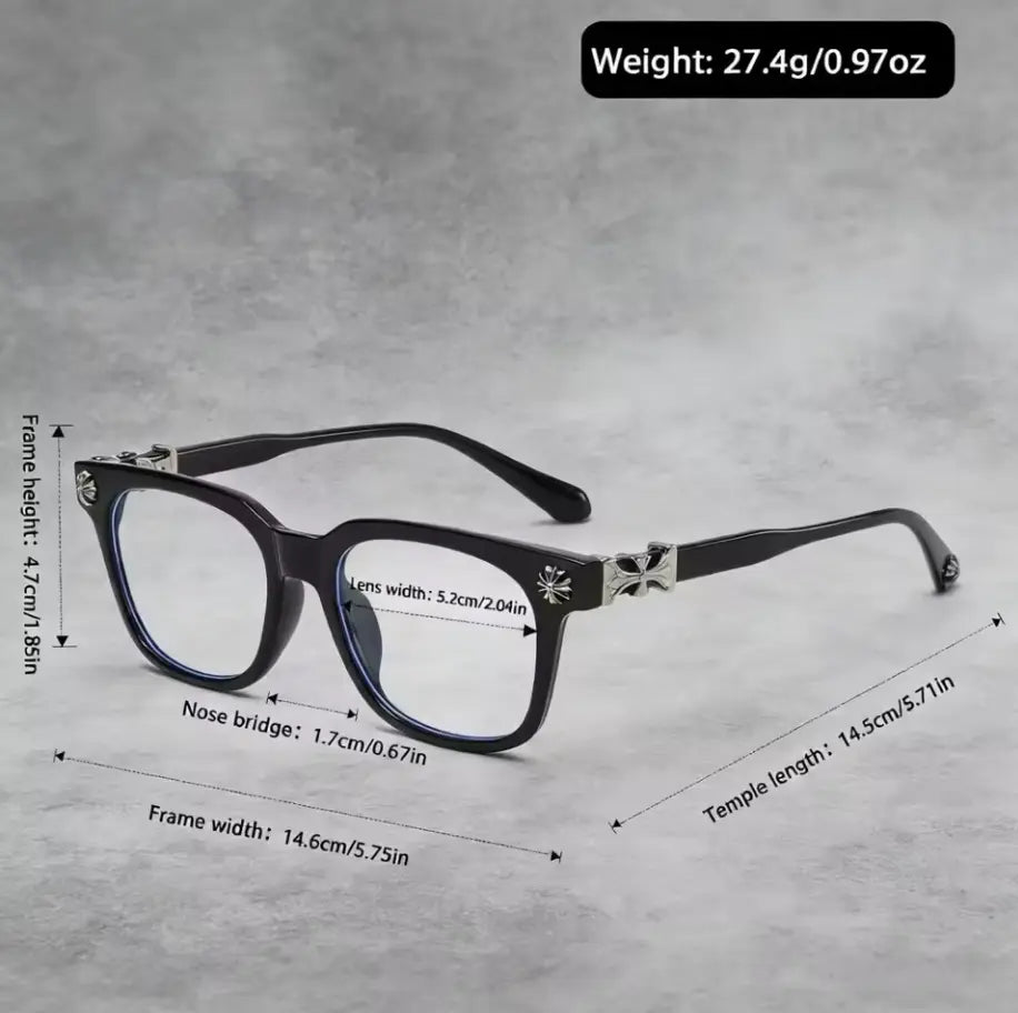 Stylish Retro Blue Light Blocking Glasses for Trendsetters - Unisex European & American Design